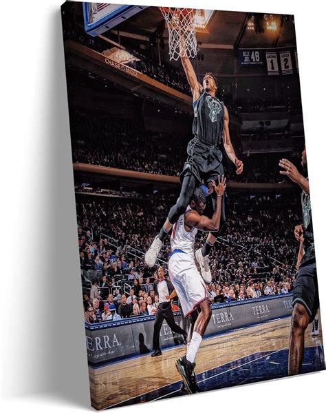 Amazon Giannis Antetokounmpo Poster Milwaukee Bucks Basketball