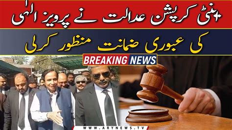 Anti Corruption Court Approves Pervaiz Elahi S Interim Bail Youtube