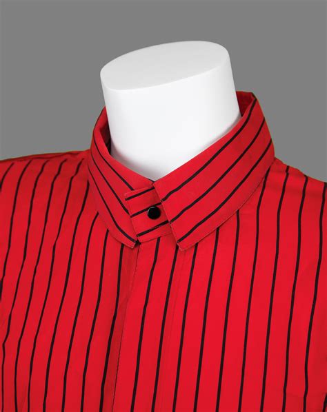 Prince's Custom-Made Red Striped Shirt with "Sexy"