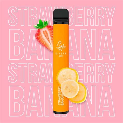 Elfbar Strawberry Banana Einweg E Zigarette Nikotinfrei Z Ge