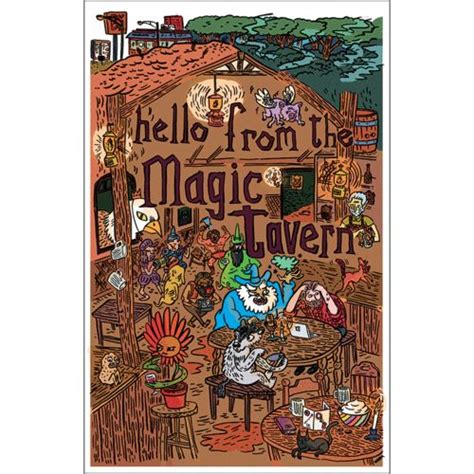 Hello From The Magic Tavern Kevin Budnik Print Tavern Nerd Art Magic