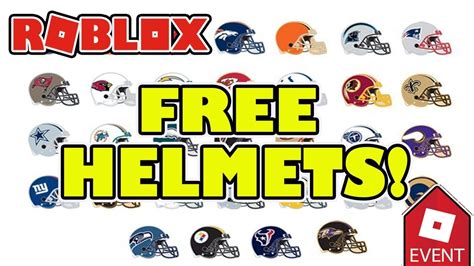 Roblox NFL Event How To Get FREE Team Helmets Support Your Favorite