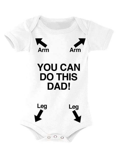 You Can Do This Dad Baby Vest Bodysuit Onesie Print My Words