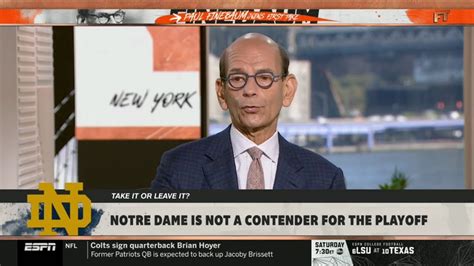 Espn First Take Paul Finebaum On College Football Notre Dame Is Not