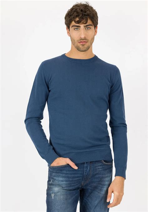 Camisola Azul C Decote Redondo Tiffosi Jutina Compre Online