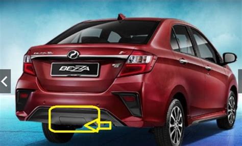 ORIGINAL PERODUA BEZZA 2019 MODEL REAR BUMPER TOWING COVER CAP TOWING