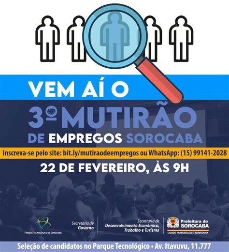 Vem Aí O 3° Mutirão De Empregos Sorocaba Com 2000 Vagas Para Inscrições Agência De Notícias