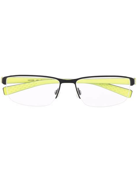 Nike Rectangular Rimless Glass Frames Farfetch