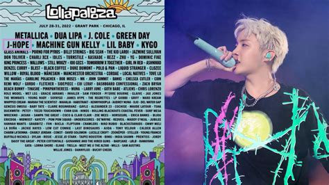 Bts J Hope Goes Solo At The Upcoming American Music Festival Lollapalooza