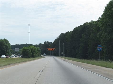 Georgia Interstate 85 Northbound Cross Country Roads