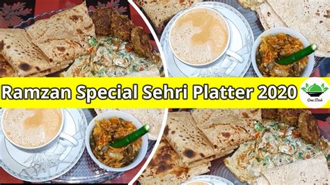 Sehri Platter Ramzan Special 2020 Paratha Omelatte Kabab Chy