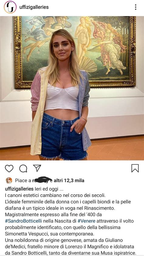 Influencer Ad Arte Chiara Ferragni Agli Uffizi Stregata Dalla Venere