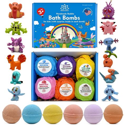 Bath Bombs For Kids With Surprise Poke Toys Inside T Set For Girls