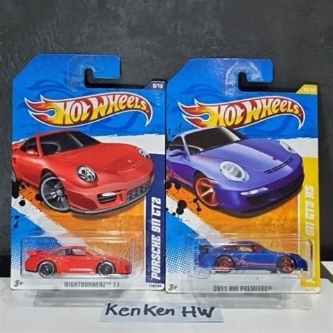 Jual Hot Wheels Hw Porsche Gt Gt Rs Biru Merah Reguler Card