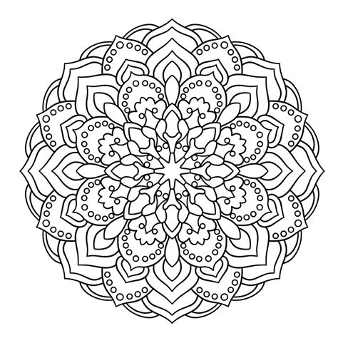 Mandala Printable Coloring Pages Cute