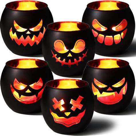 Amazon Black Halloween Table Centerpieces Candle Holders Pcs