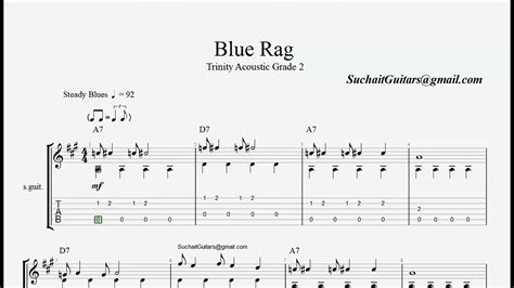 Blue Rag Trinity Acoustic Grade 2 Guitar Lesson Youtube