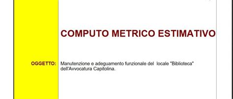 Computo Metrico cos è Come funziona e costi Esempio