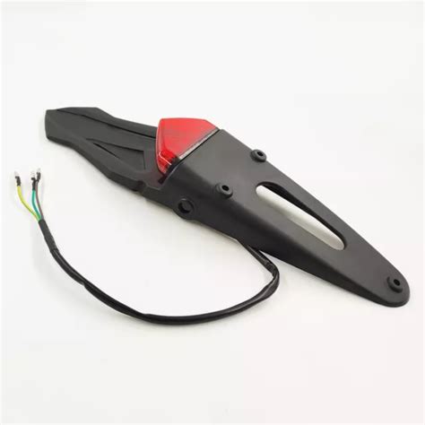 UNIVERSAL REAR FENDER Mudguard With Tail Light LED Red Enduro Honda CRF