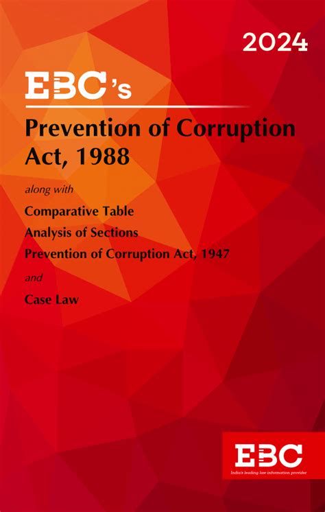 Prevention Of Corruption Act 1988 Bare Act Print EBook