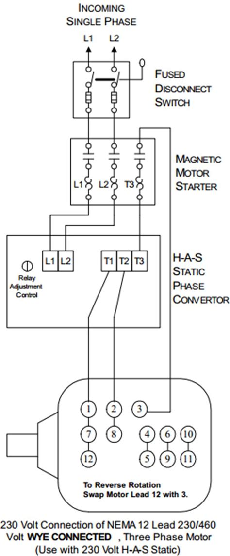 Static Phase Converter Wiring