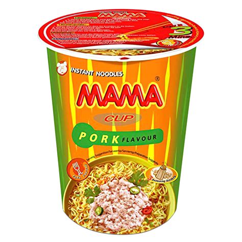 Amazon MAMA Noodles PORK Instant Cup Of Noodles With Delicious