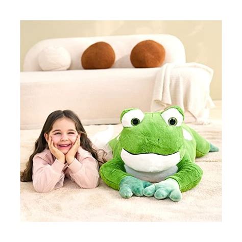 IKASA Peluche Grenouille Géante Animal Jouet Gran Mignon Moelleux