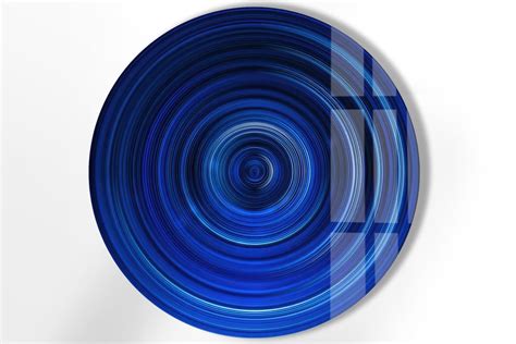 Tempered Glass Wall Art Blue Round Wall Art T Circle Wall Art Glass