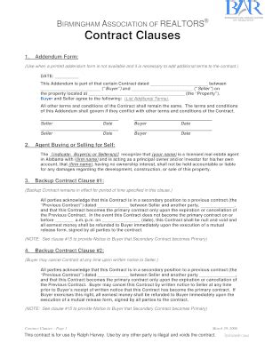 Fillable Online Addendum Form Fax Email Print Pdffiller