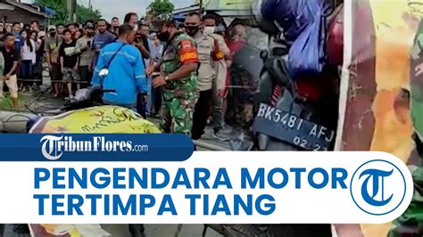 Pria Di Sumut Tewas Tertimpa Tiang Listrik Di Jalan Setia Patumbak Saat