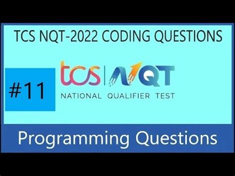 Tcs Nqt Coding Questions Tcs Nqt Preparation Tcs Nqt August