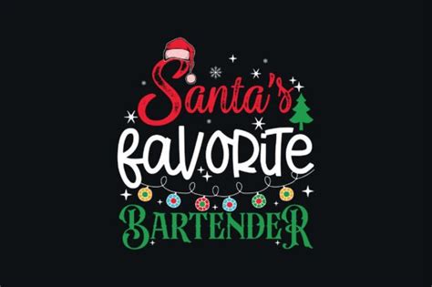 Bartender Christmas SVG Santas Favorite Graphic By Sublimation Design