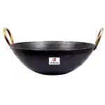 Buy Abizona Iron Kadai For Cooking Deep Frying Kadhai Heavy Bottom