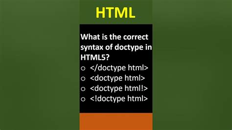 Html Mcq Html Interview Questions Youtube