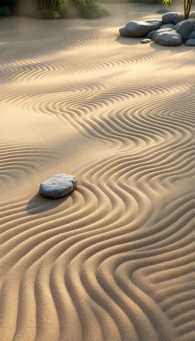 zen garden patterns image zen garden sand   stockcake