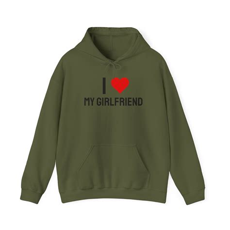 I Heart My Girlfriend Hoodie I Love My Girlfriend Unisex Sweatshirt I