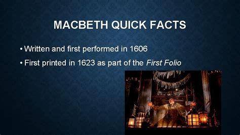 AN INTRODUCTION TO MACBETH English 2 E MACBETH