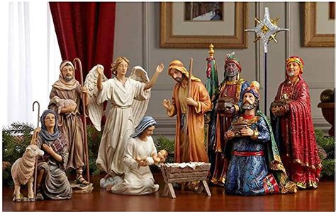 Conjunto De Figuras De La Natividad De La Santa Familia Regalos De Los