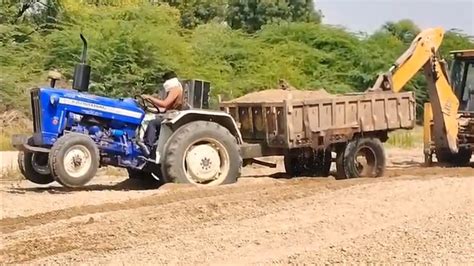 Amazing Jcb Backhoe Machine Washing In River And Saving Stunt Jcb 3dx