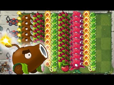 Plant Vs Zombies All Plants Max Level Vs Brickhead Zombies