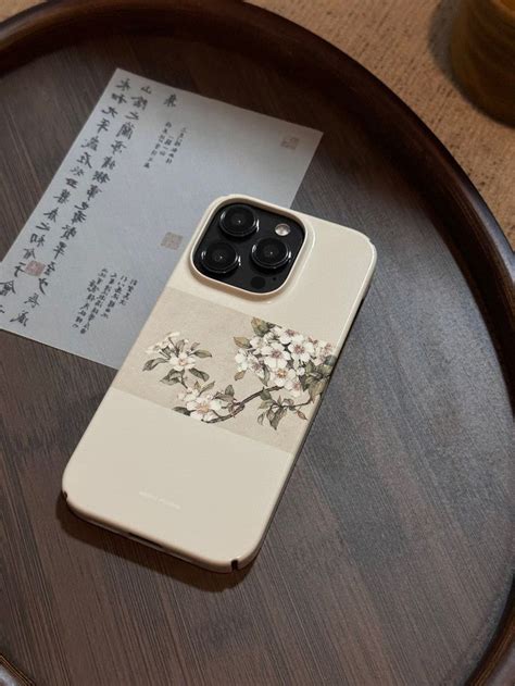 Chinoiserieflower Printed Phone Case Phone Case Three Fleas