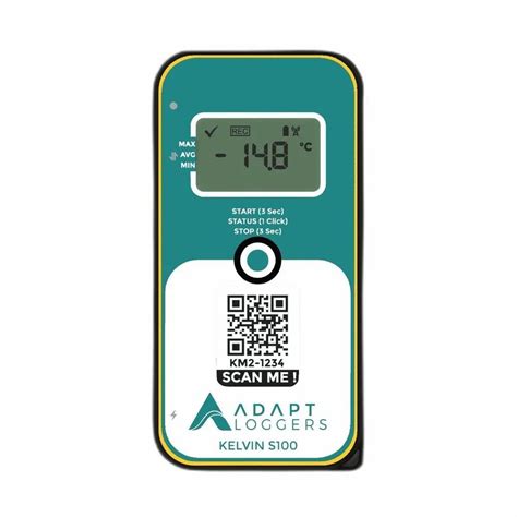 Adapt Loggers KELVIN S100 Single Use Temperature Data Logger Realtime