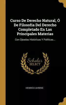 Libro Curso De Derecho Natural De Filosof A Del Derecho Cuotas