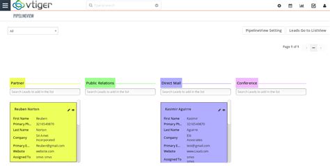 Vtiger Pipeline View Vtiger Kanban View Vtiger Pipeline Kanban