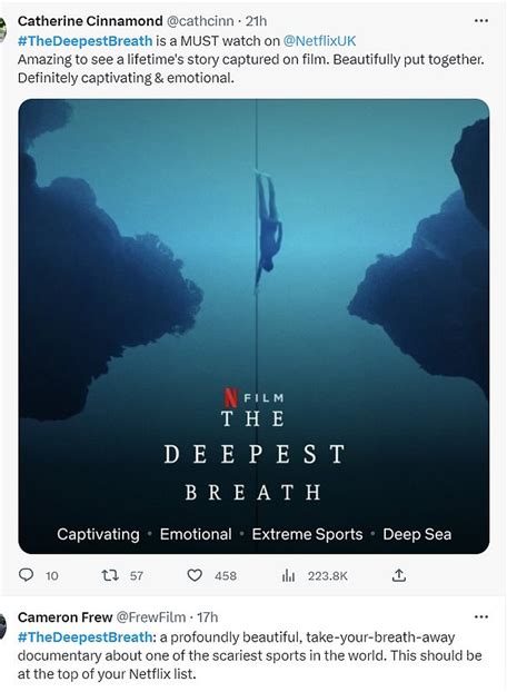 Netflix Viewers Are Left Terrified By Documentary The Deepest Breath