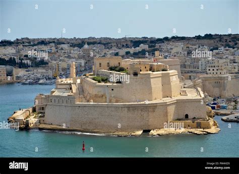 Fort St Angelo On The Grand Harbour In The Three Cities District Of