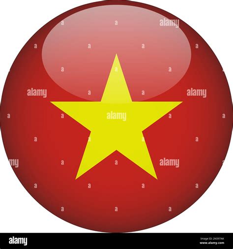 Vietnam 3d Rounded Flag Icon Button Vector Stock Vector Image And Art Alamy