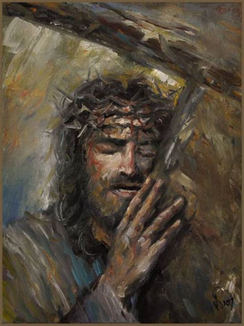 Abstract Painting Of Jesus At Paintingvalley Explore Collection