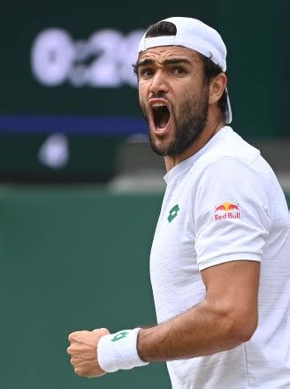 Matteo Berrettini Italy Action Against Hubert Editorial Stock Photo