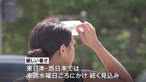 東京都心の暑さ復活にため息「この暑さいつまで」 都心は36度予想、この暑さ来週23日頃にかけ続くか Tbs News Dig